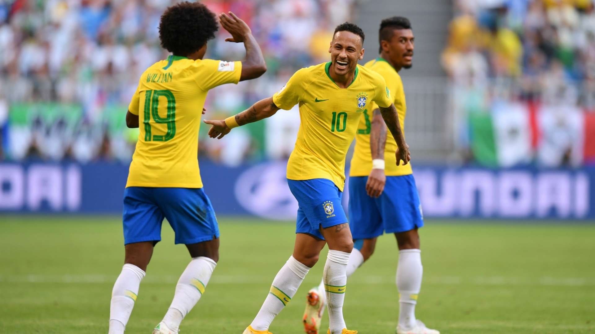 Willian, Neymar, Brazil, World Cup