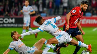 Boubacar Kamara Fares Bahlouli Lille Marseille 29102017