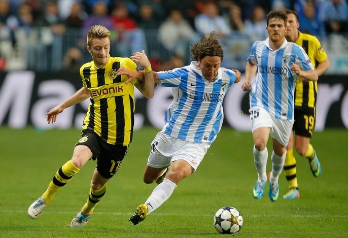 Marco Reus y  Manuel Iturra