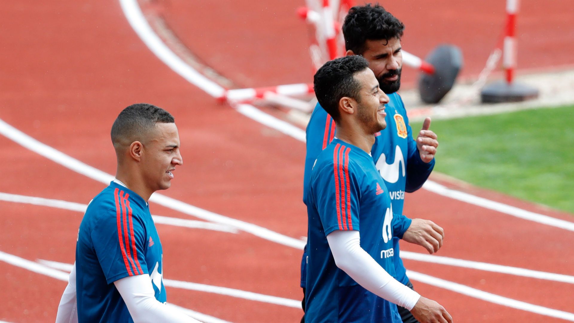 Rodrigo Moreno Thiago Alcantara Diego Costa Espanha Copa do Mundo 11 06 2018