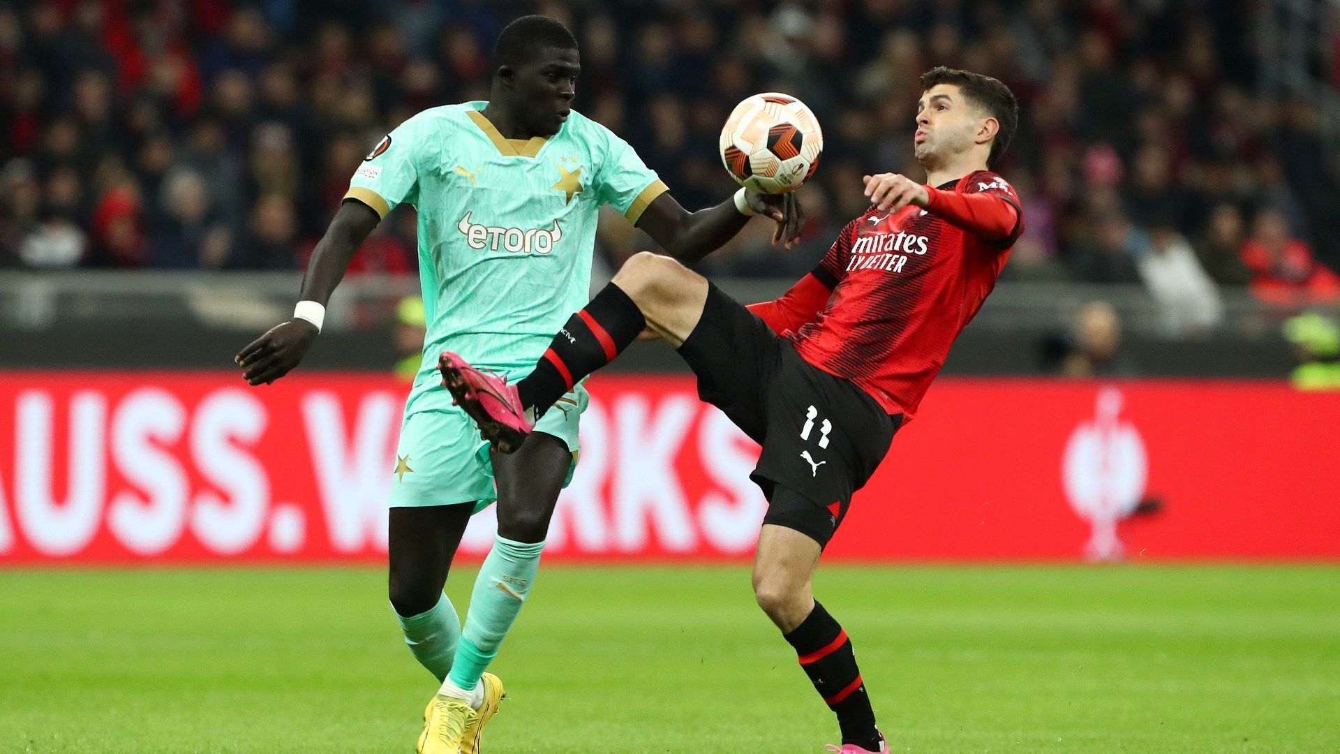 Pulisic Milan Sparta Praha 2024