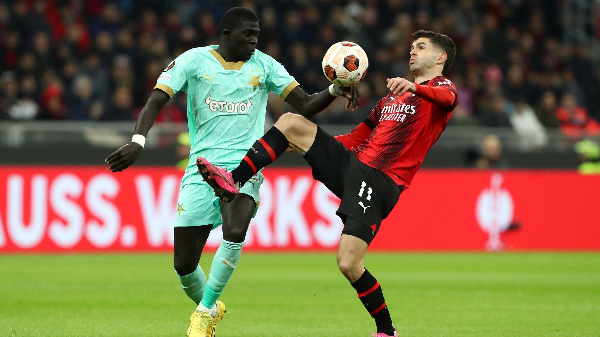 Pulisic Milan Sparta Praha 2024