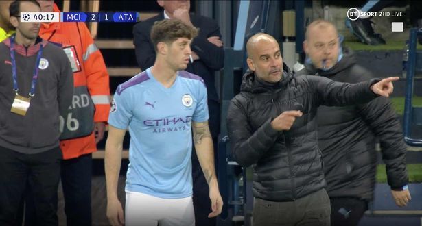Pep Guardiola shouted at John Stones