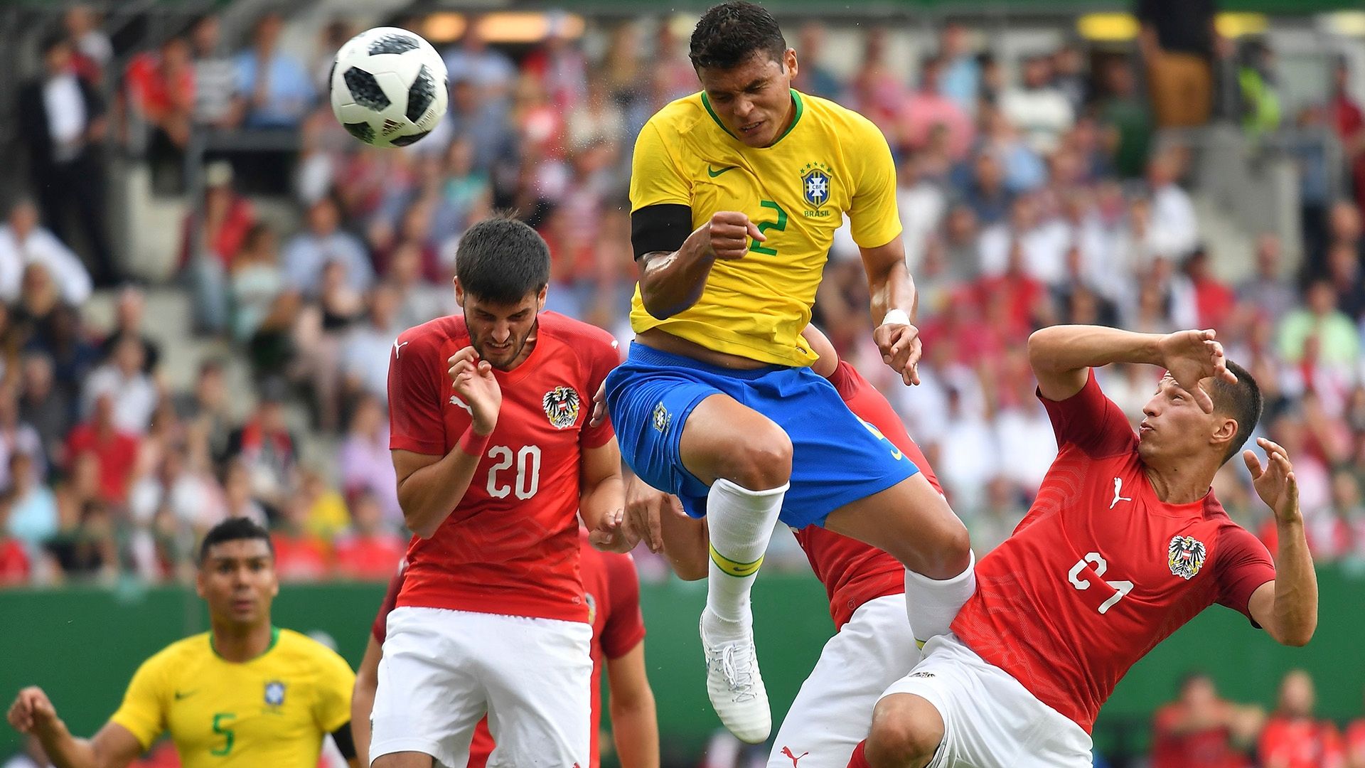Thiago Silva Brasil x Áustria Amistoso 10 06 18