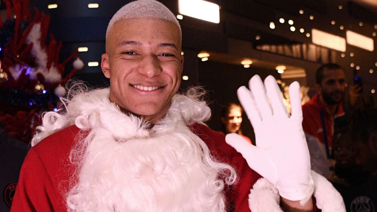 Kylian Mbappe Santa Claus