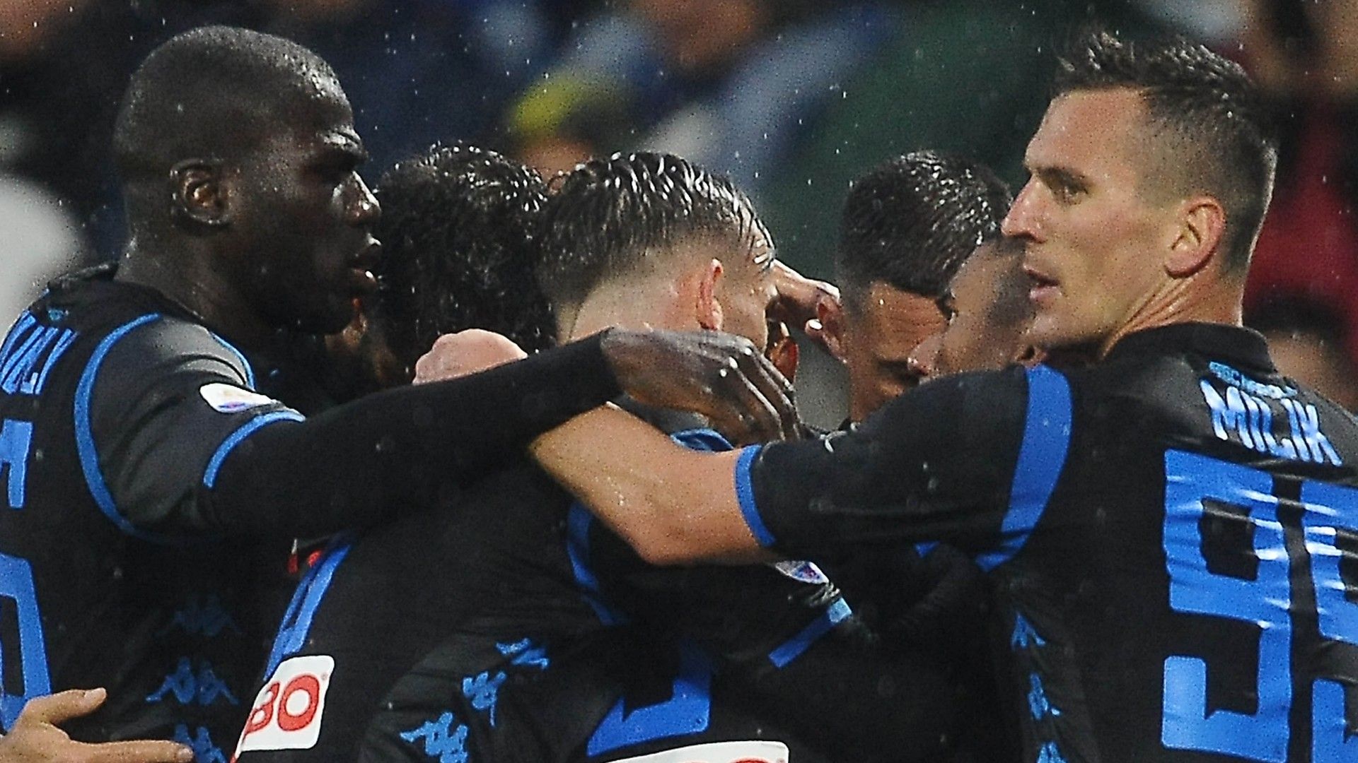 SPAL Napoli celebration