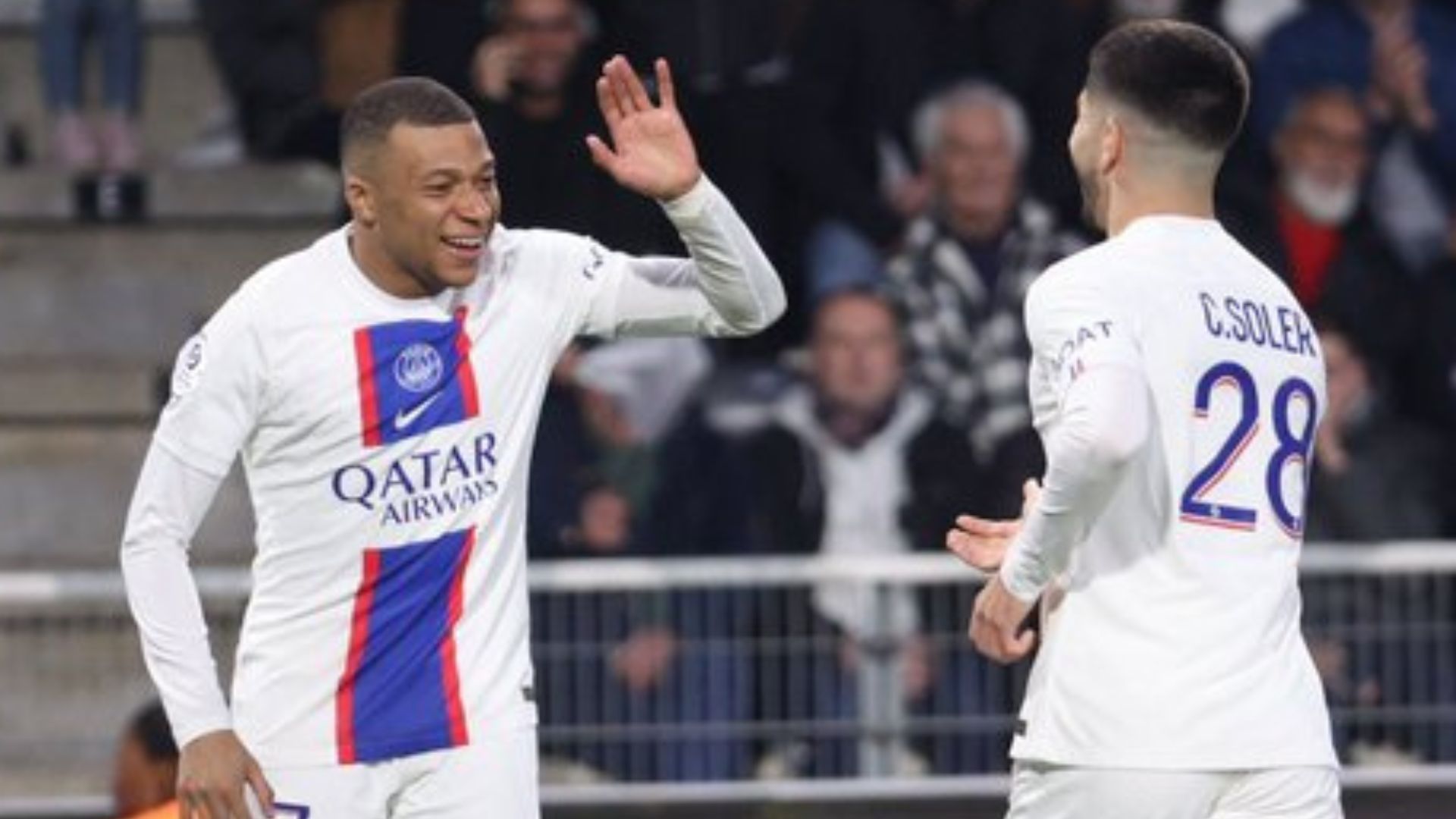 Angers PSG Ligue 1 Mbappé Soler 21042023