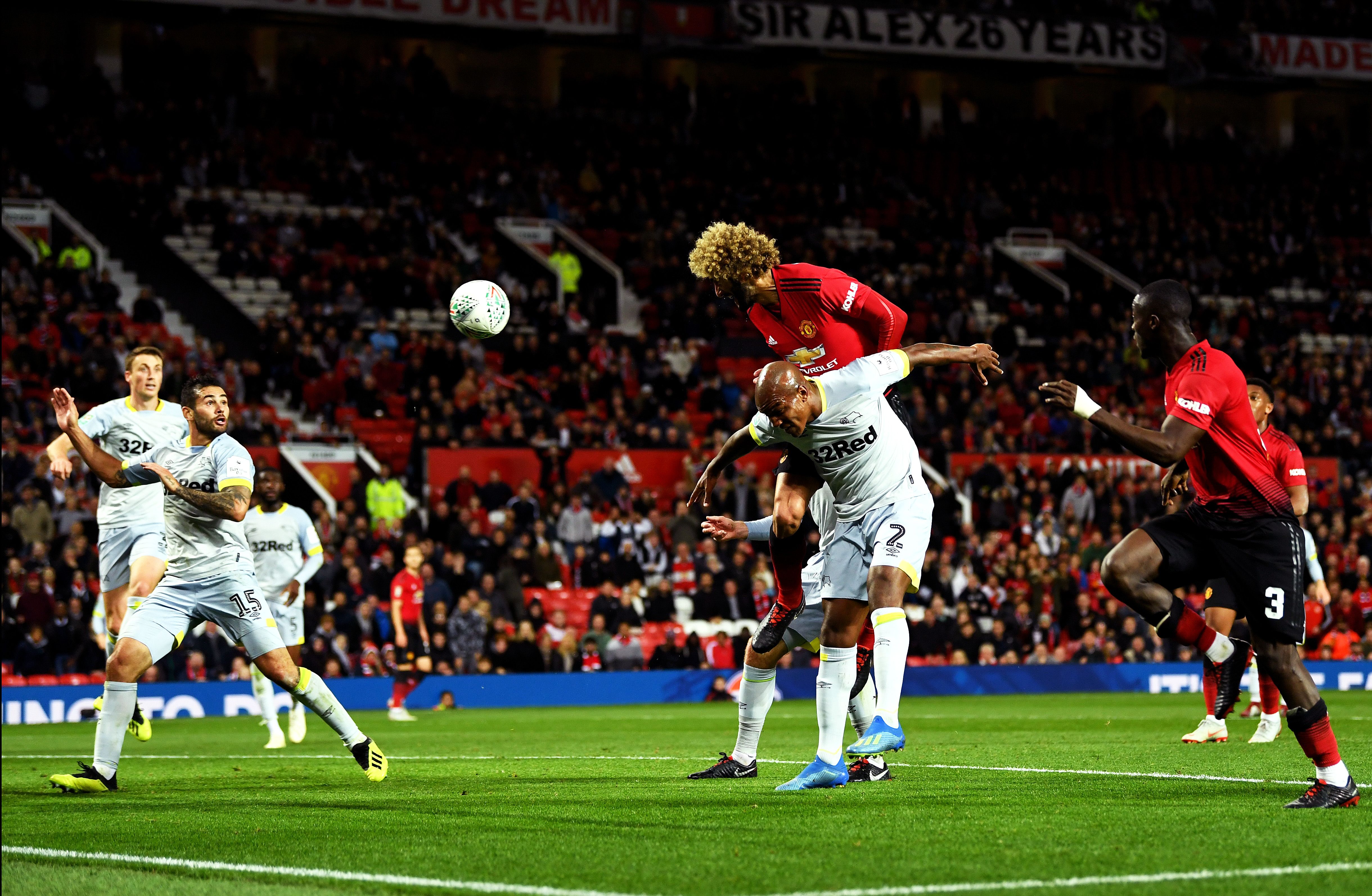 Marouane Fellaini Manchester United Derby County Carabao Cup 25092018