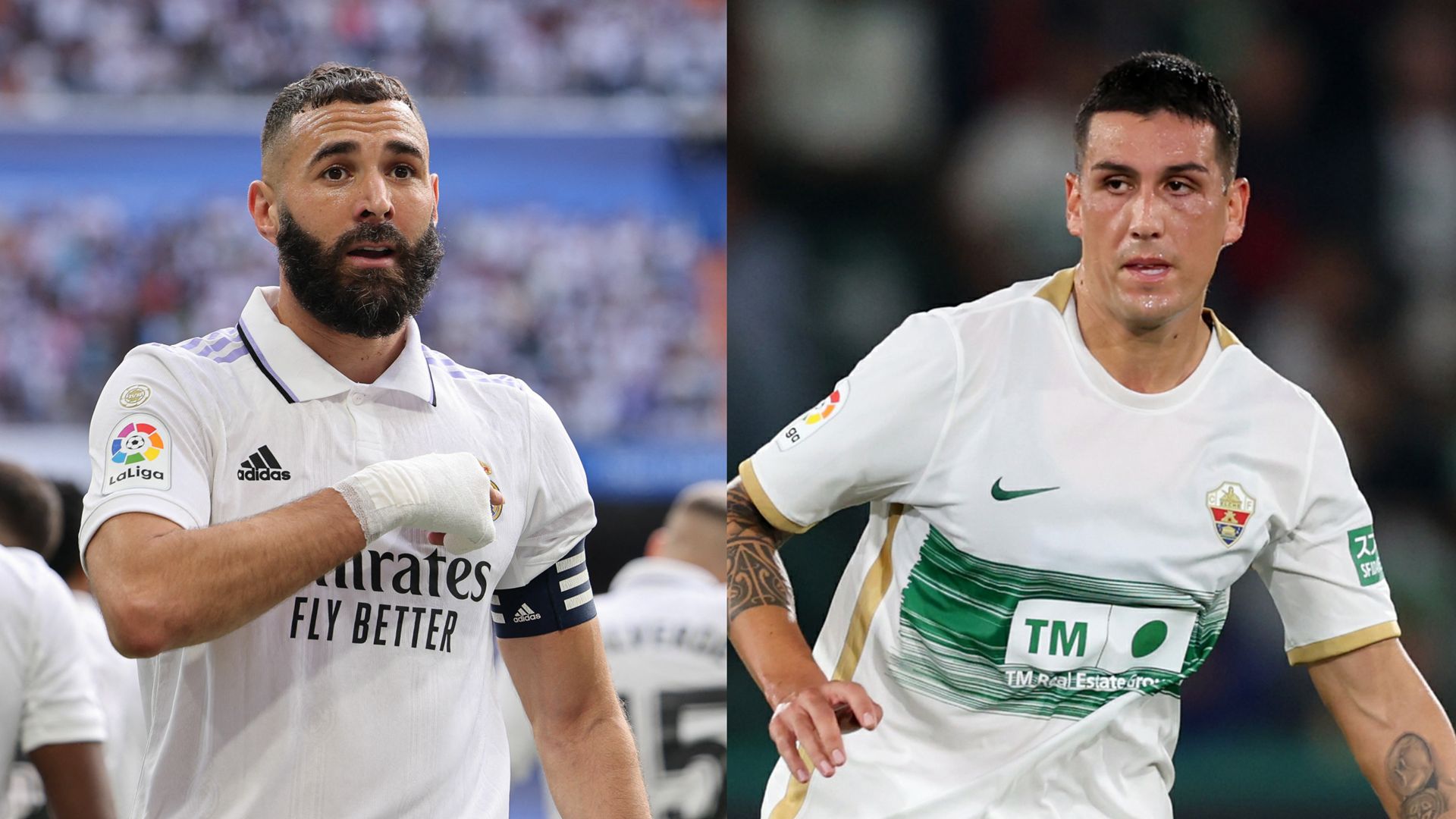 Real Madrid Elche Karim Benzema Enzo Roco Liga