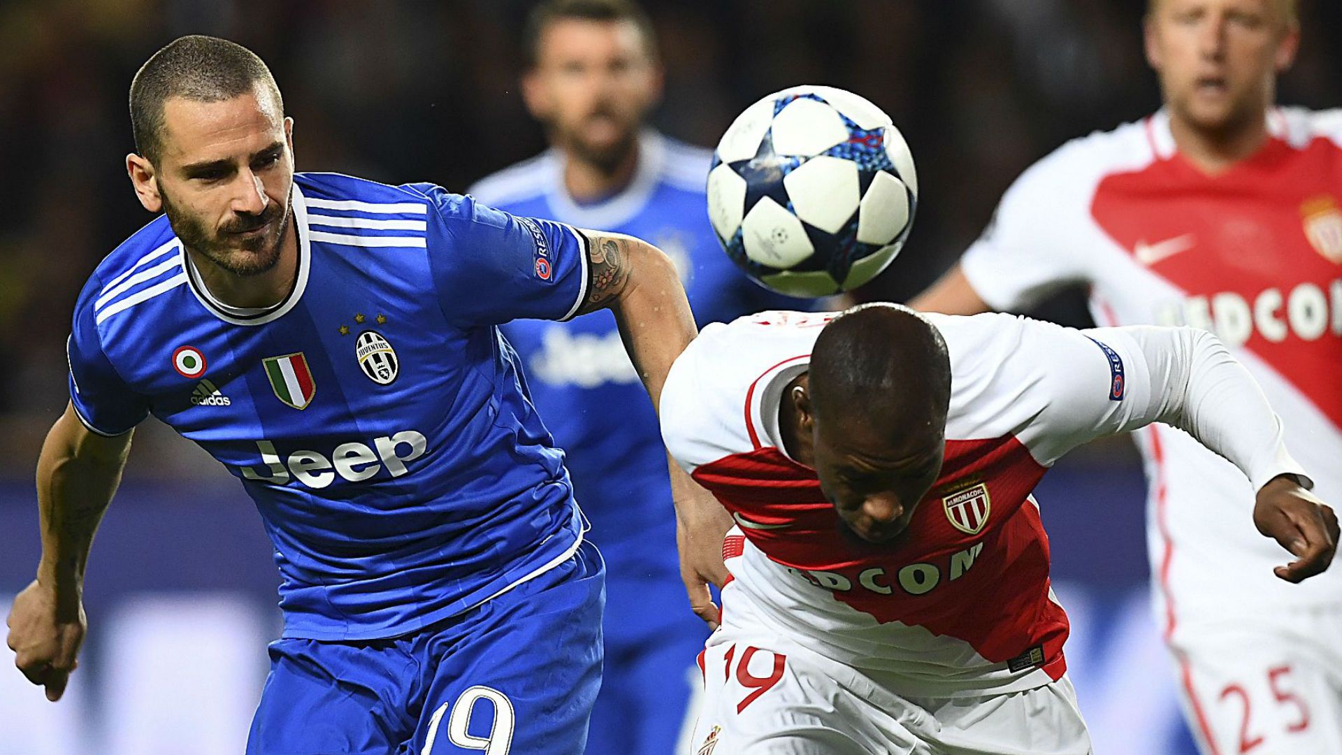 Leonardo Bonucci Djibril Sidibe Monaco Juve Champions League 03052017