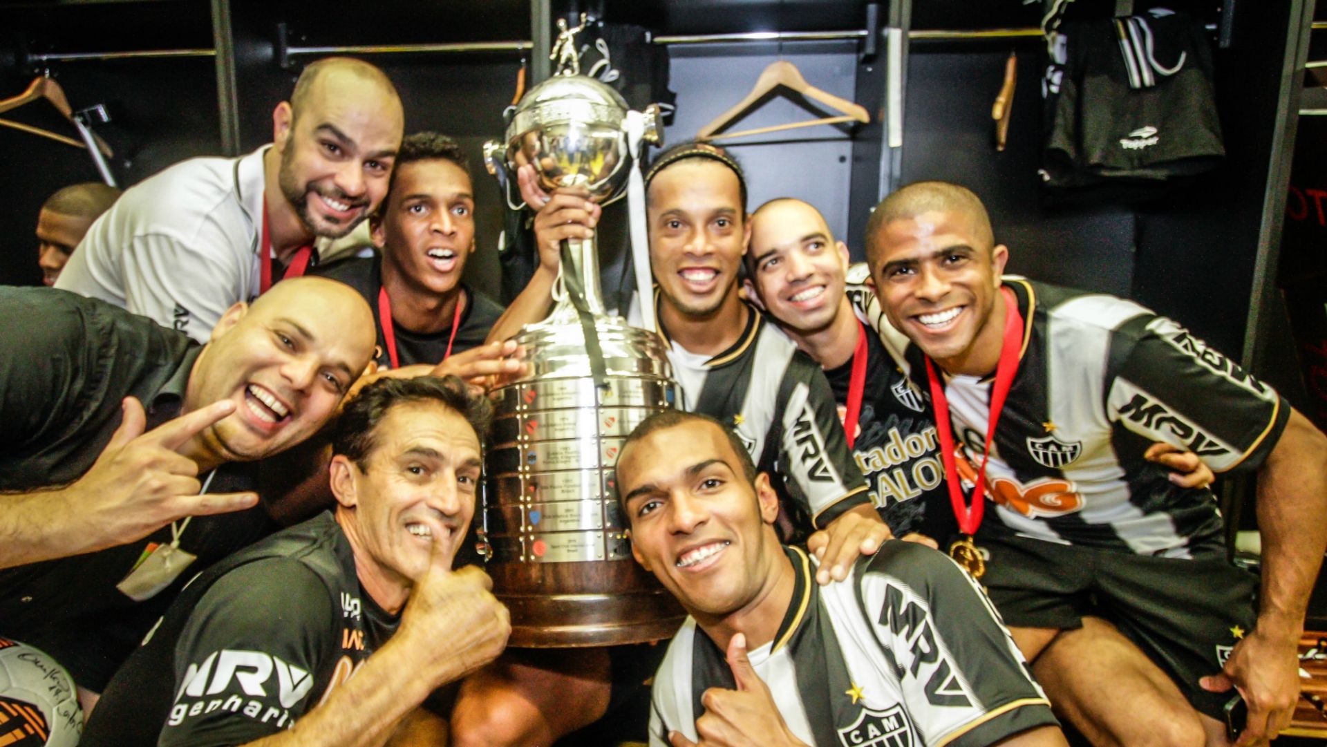 Ronaldinho Diego Tardelli Richarlyson Atlético-MG Olimpia 24072013 Copa Libertadores