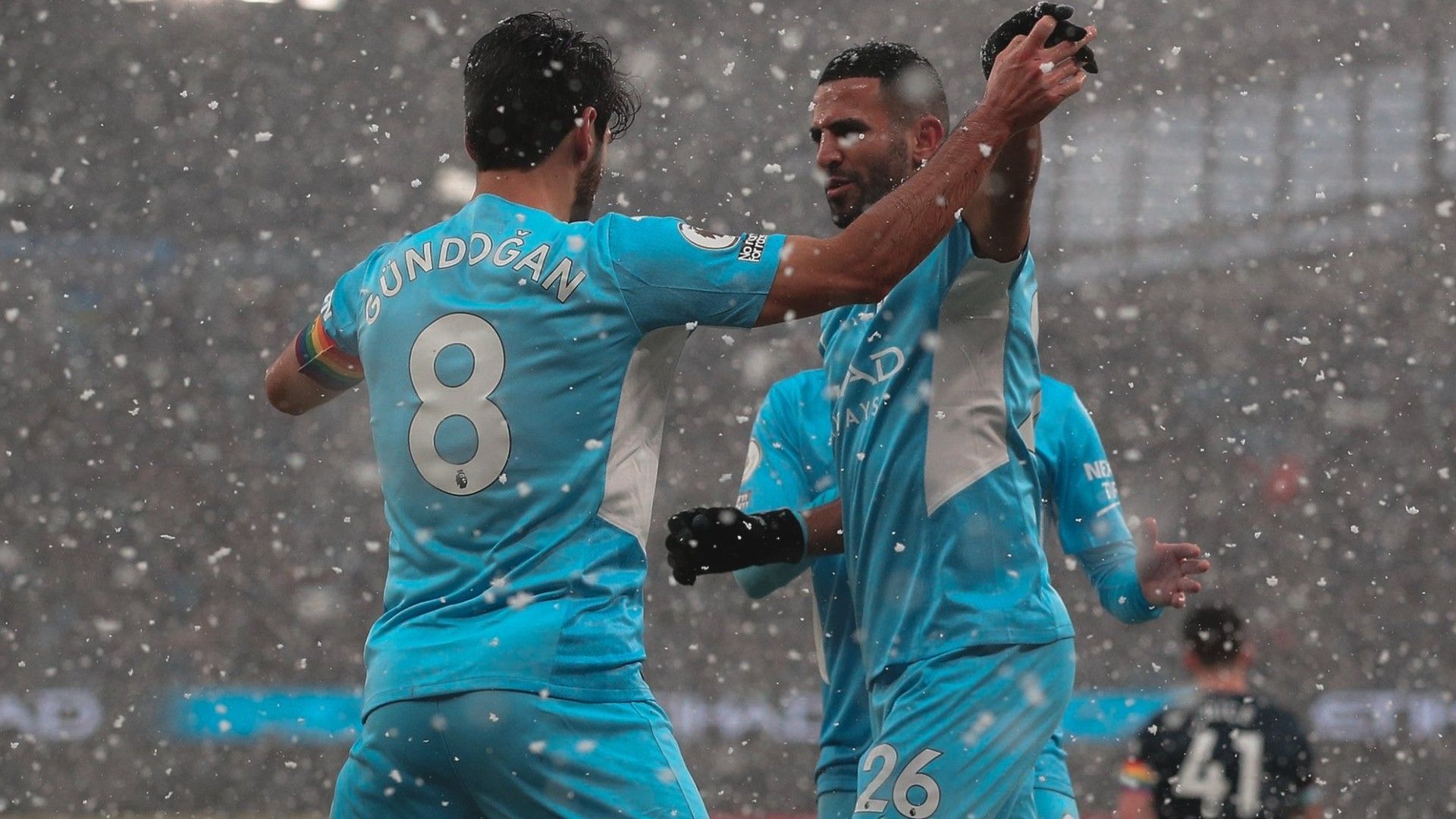 Manchester City player Riyad Mahrez.