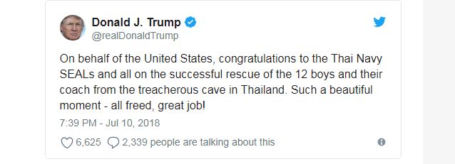 Thailand's rescue mission reaction