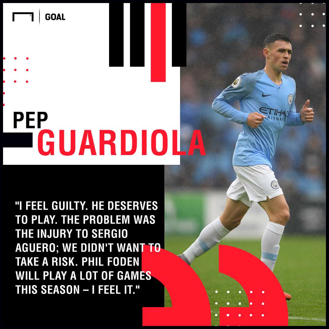 Phil Foden Pep Guardiola PS