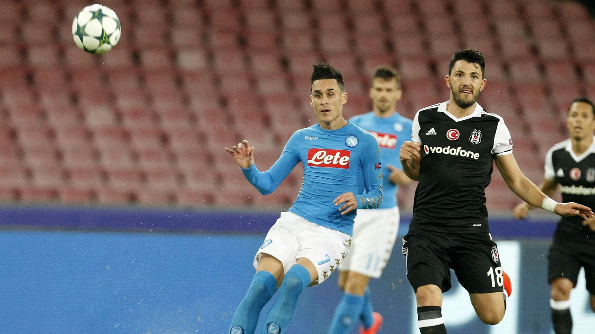 Jose Callejon Tolgay Arslan Napoli Besiktas UCL