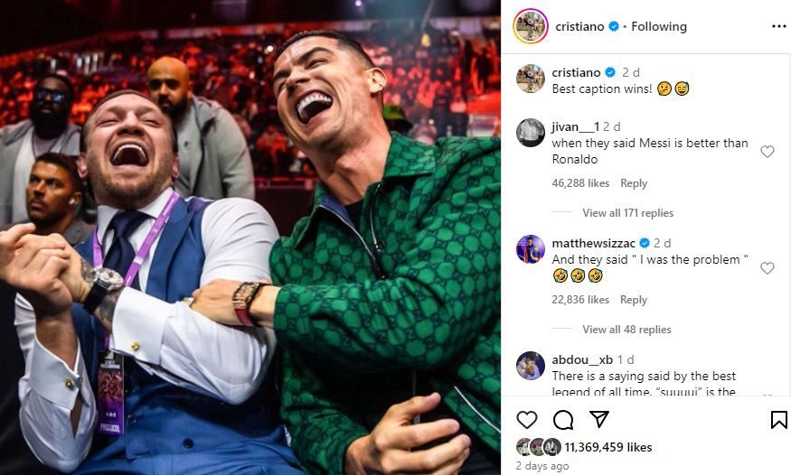 McGregor Ronaldo Messi