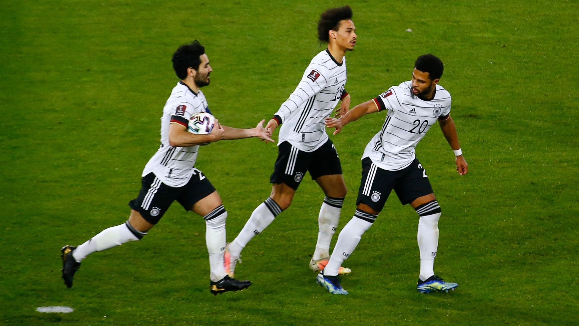 Ilkay Gundogan Leroy Sane Serge Gnabry Germany North Macedonia WC Qualifiers 31032021