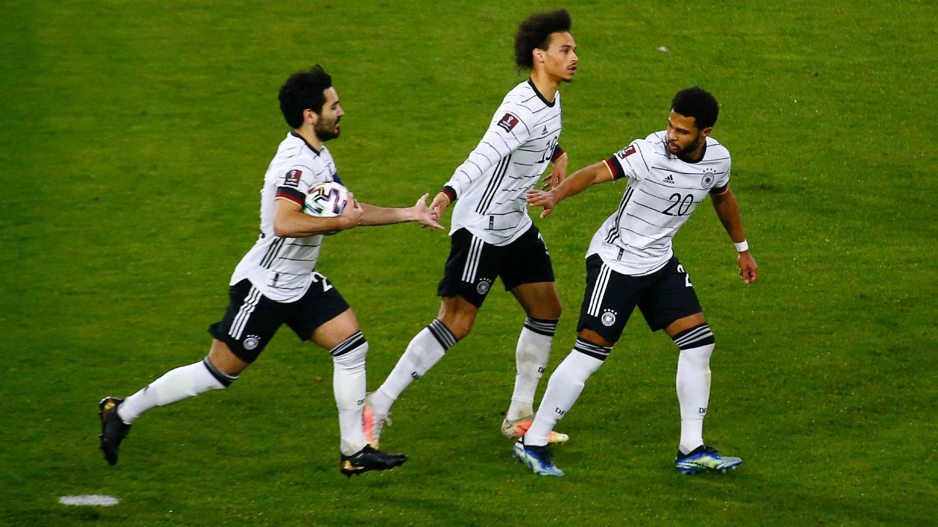Ilkay Gundogan Leroy Sane Serge Gnabry Germany North Macedonia WC Qualifiers 31032021