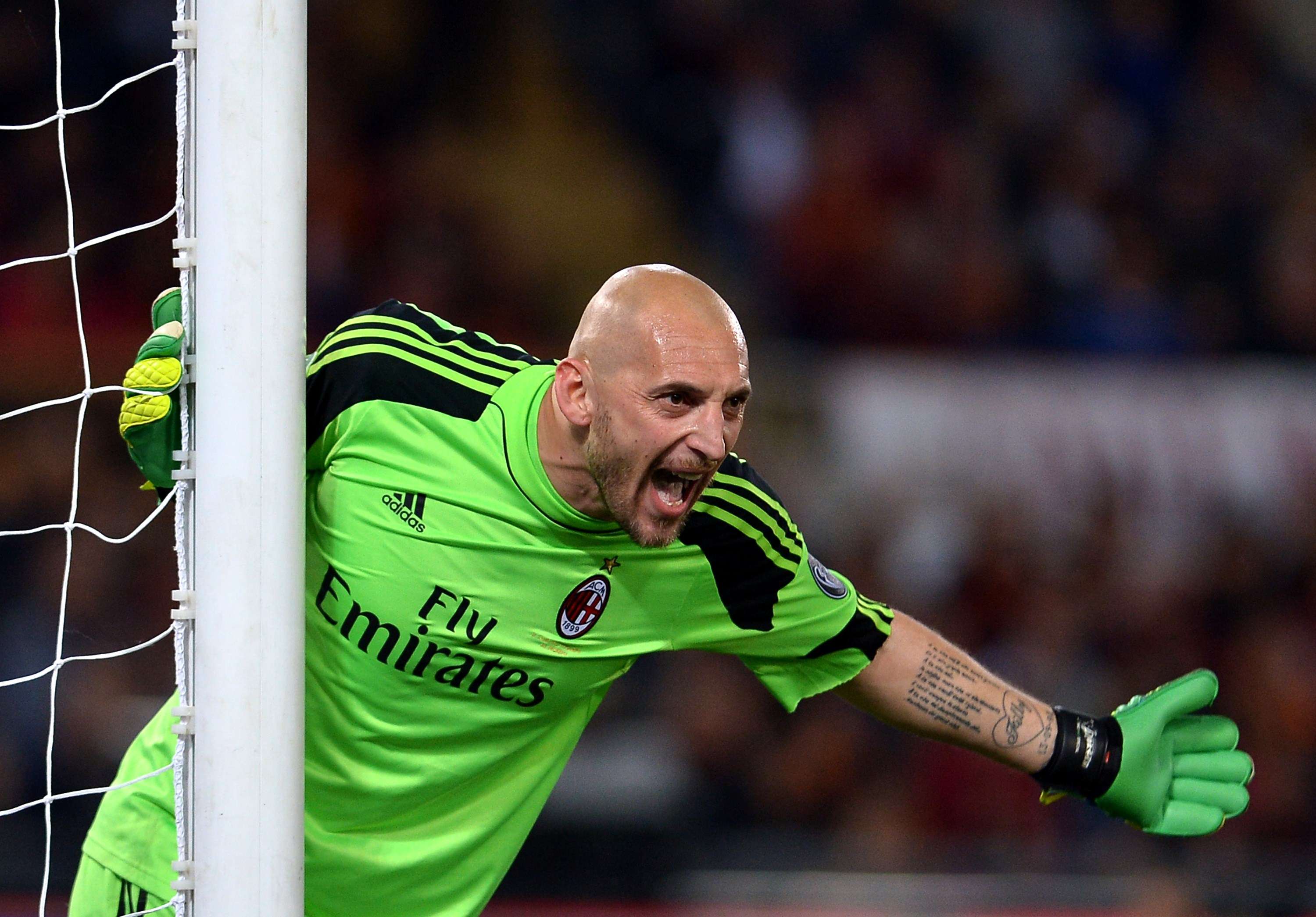 Milan goalkeeper Christian Abbiati