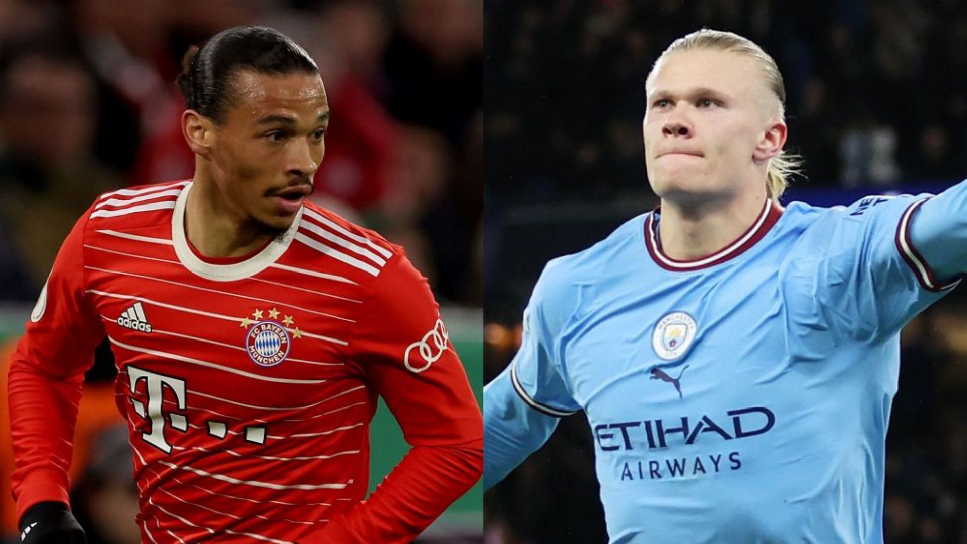 Leroy Sane Bayern Erling Haaland Man City