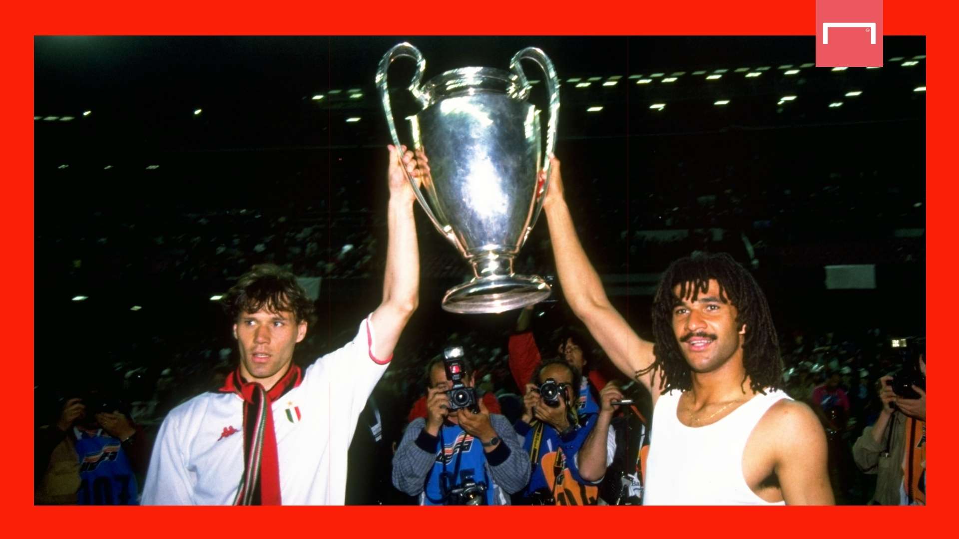 Marco van Basten Ruud Gullit AC Milan 1989 European Cup GFX