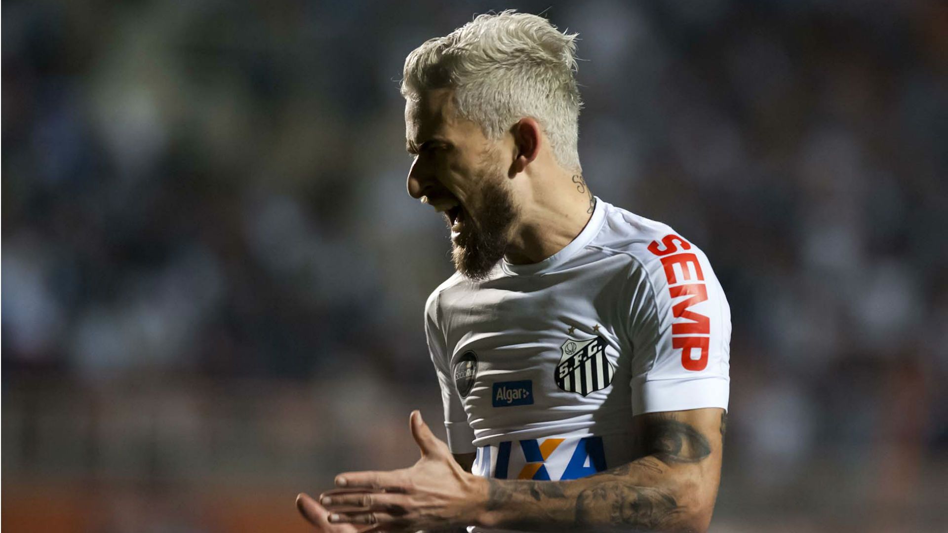 Lucas Lima Santos Fluminense Brasileirão 14 08 2017