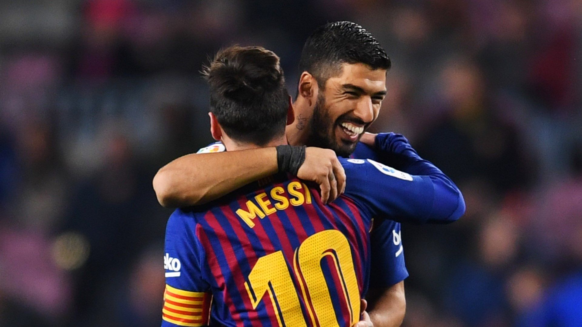 Luis Suarez Lionel Messi Barcelona