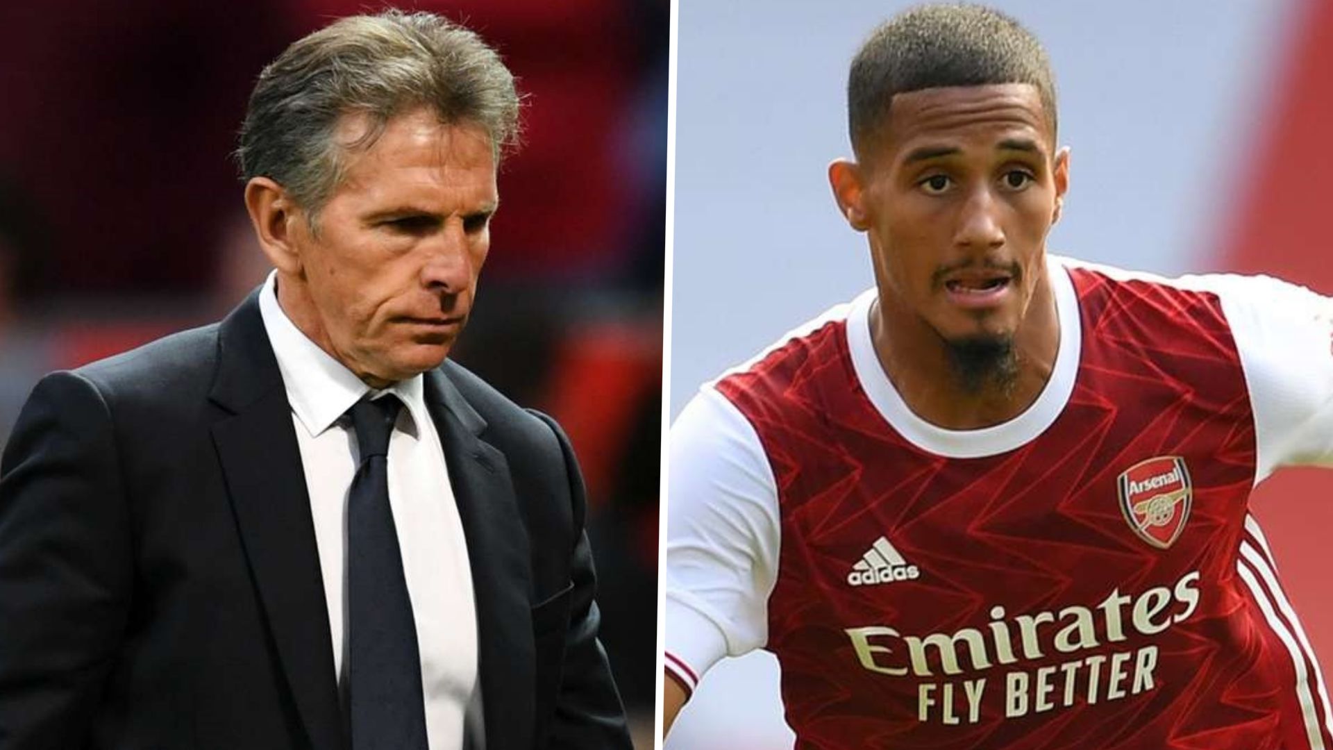 Claude Puel William Saliba GFX