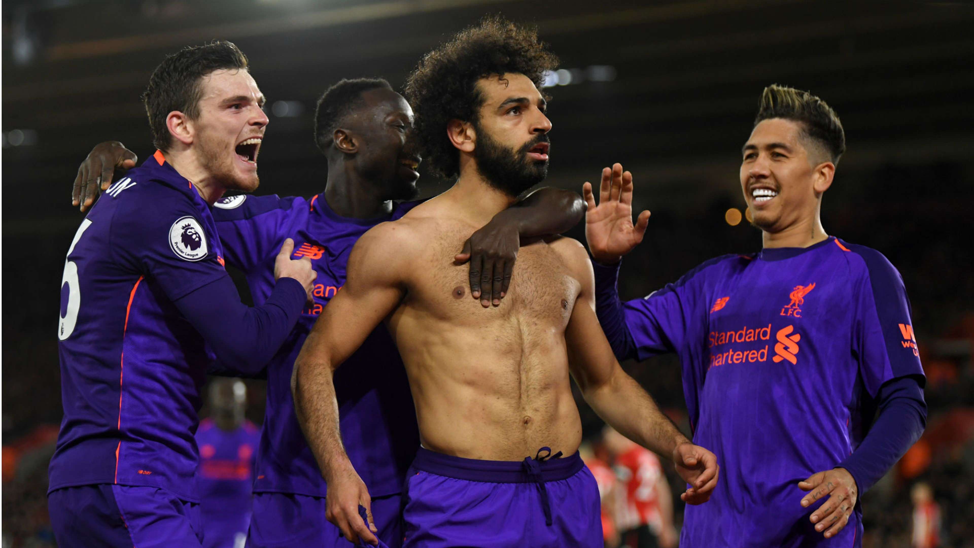 Mohamed Salah Roberto Firmino Liverpool Southampton Premier League 2019