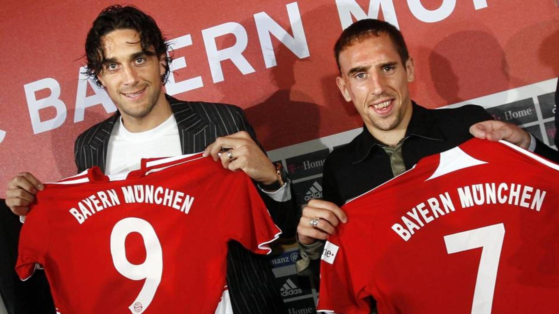 Luca Toni Franck Ribery FC Bayern München