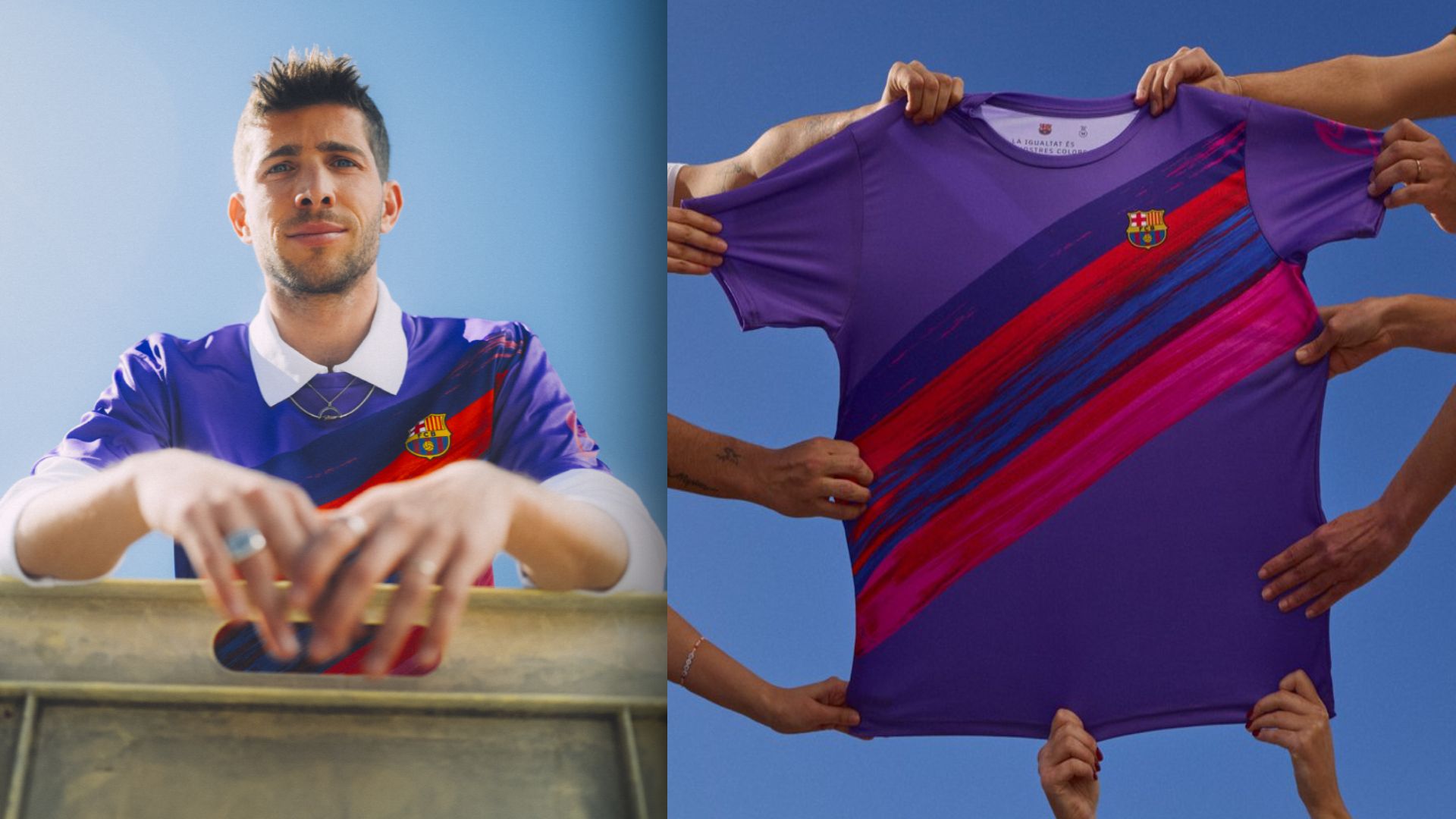 camiseta lila barcelona 2024