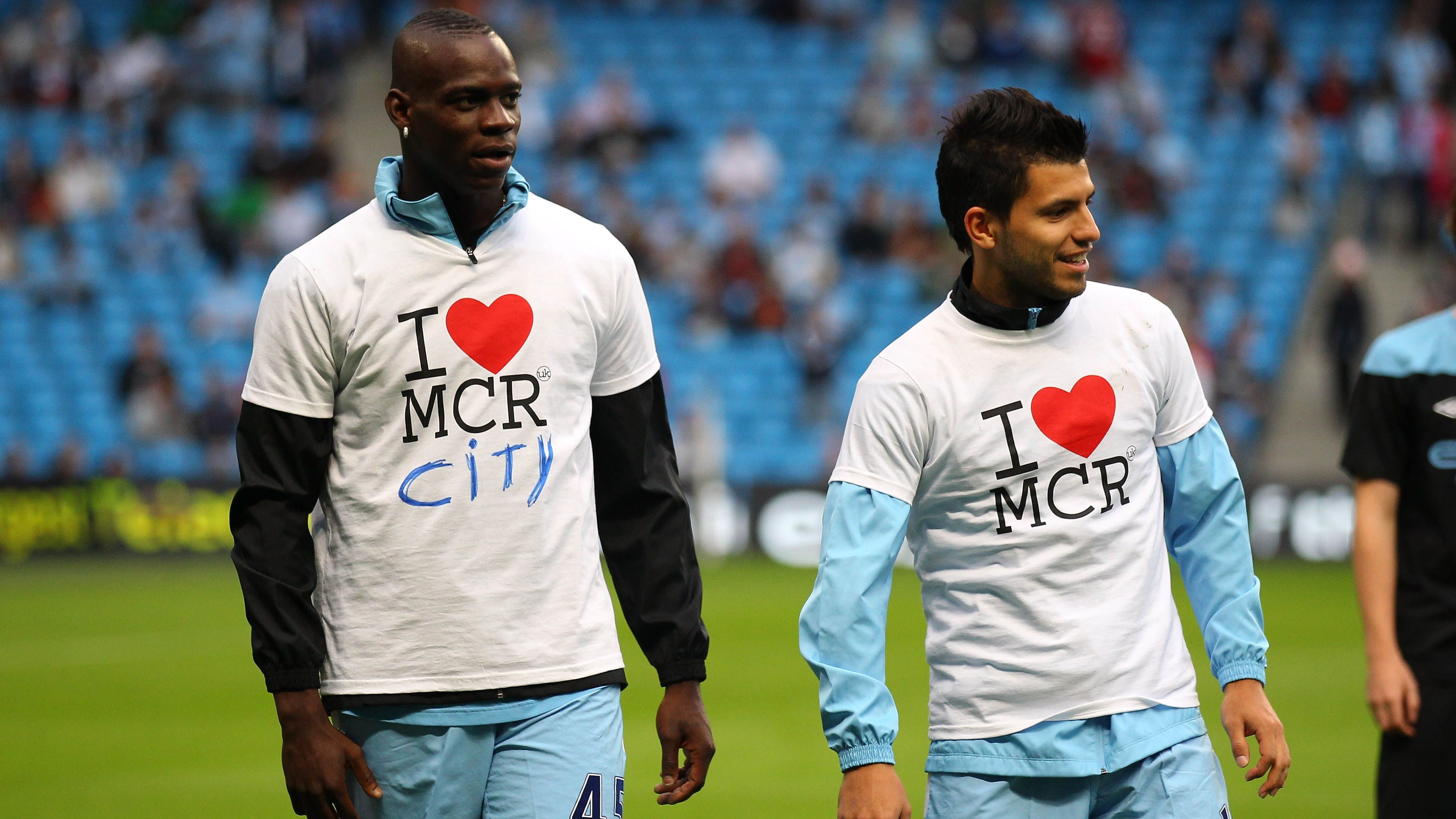 Mario Balotelli Sergio Aguero Manchester City