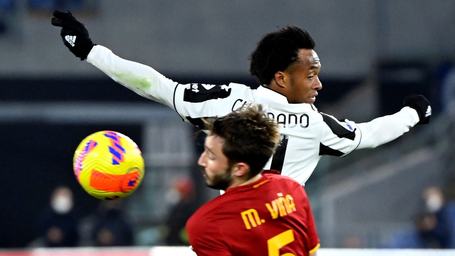 Cuadrado Roma Juventus