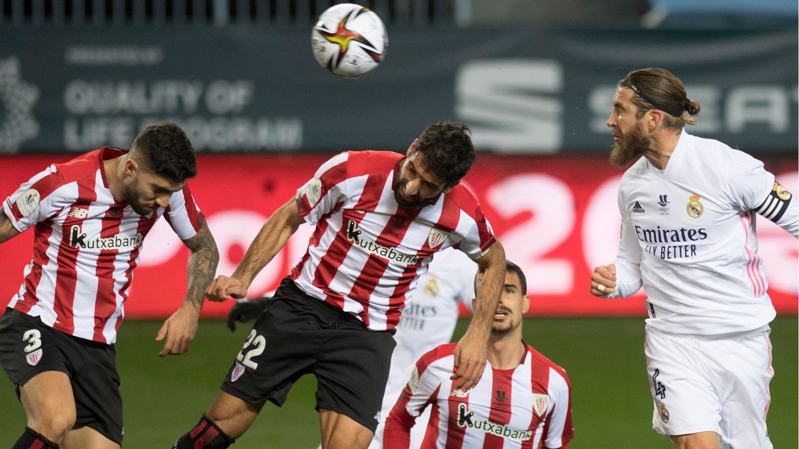 Sergio Ramos Raúl García Real Madrid Athletic Club Supercopa de España 2021
