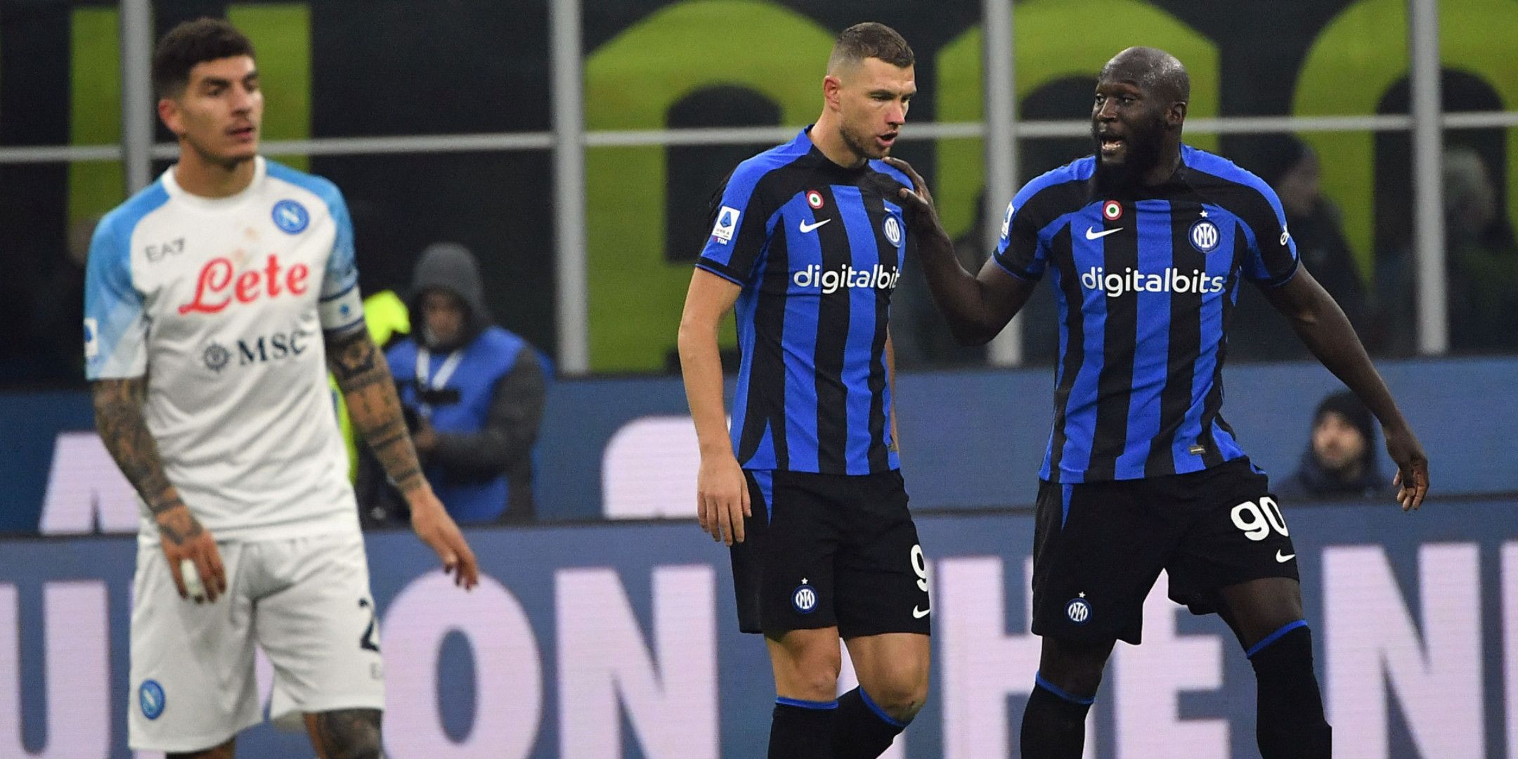 2-1 Dzeko Lukaku Inter Napoli