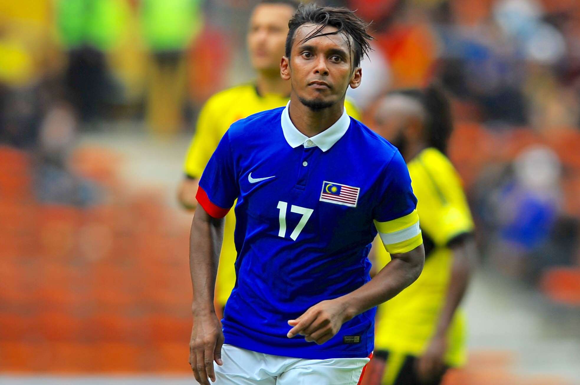 Malaysia's Amri Yahyah after scoring against Papua New Guinea 14/11/16