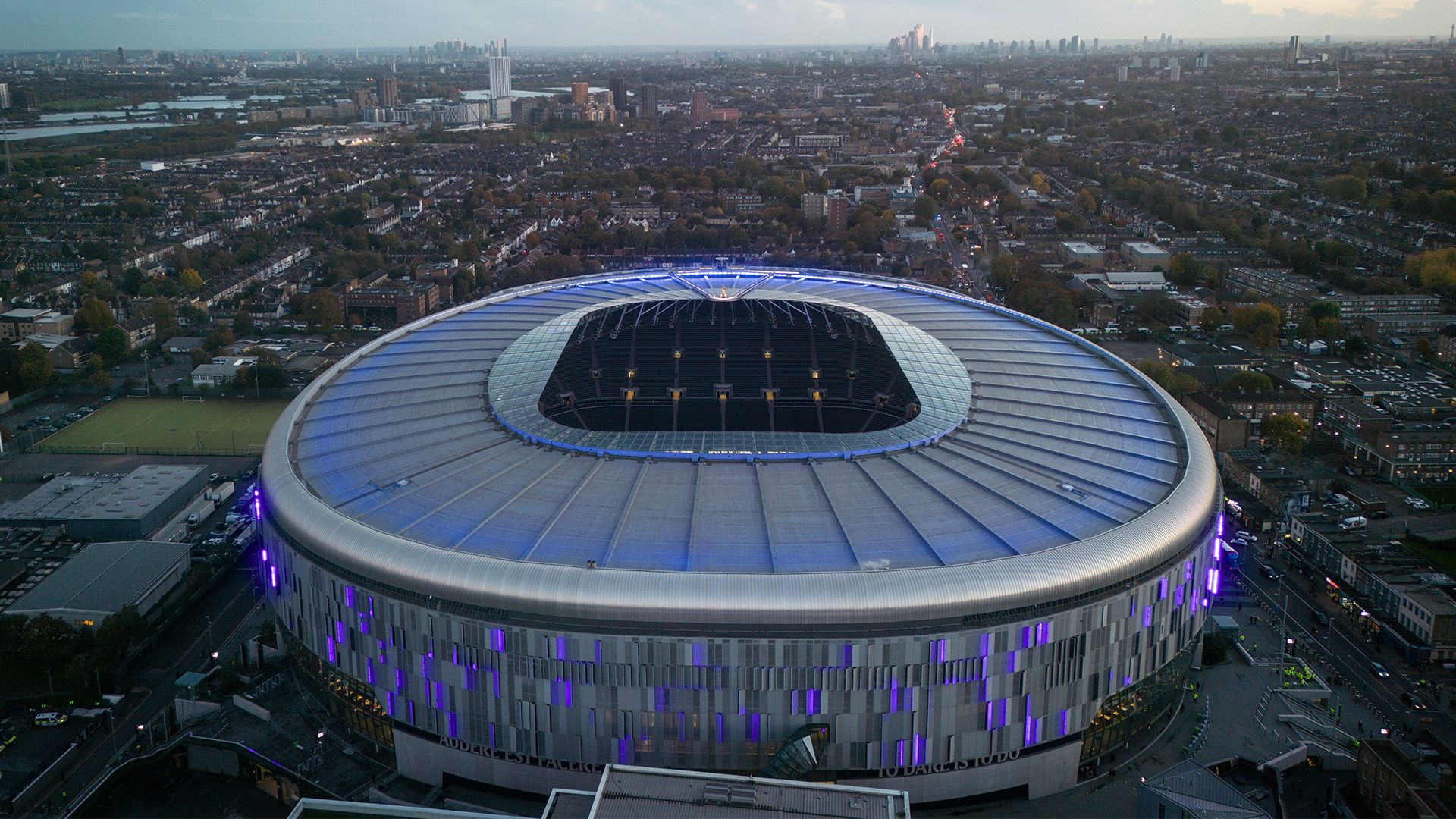 Tottenham Stadium ariel view 