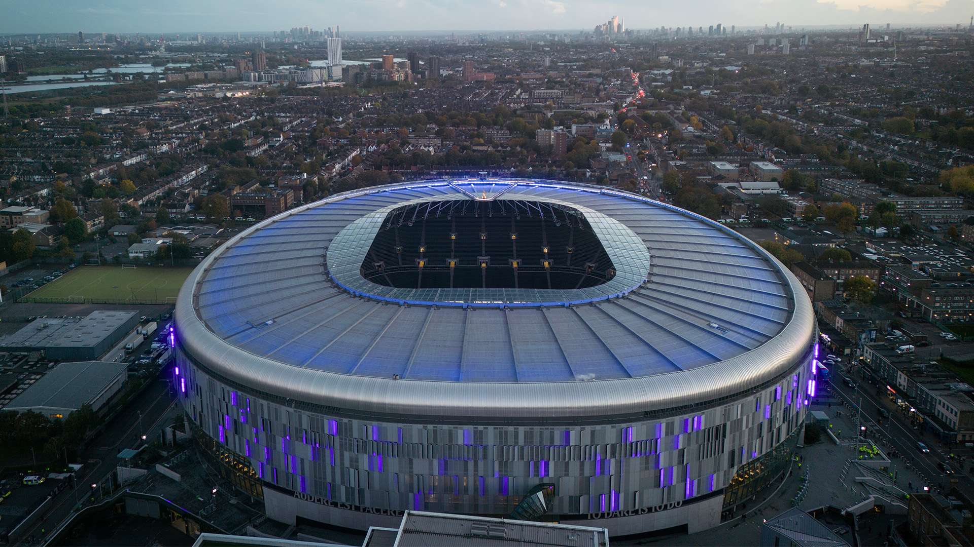 Tottenham Stadium ariel view