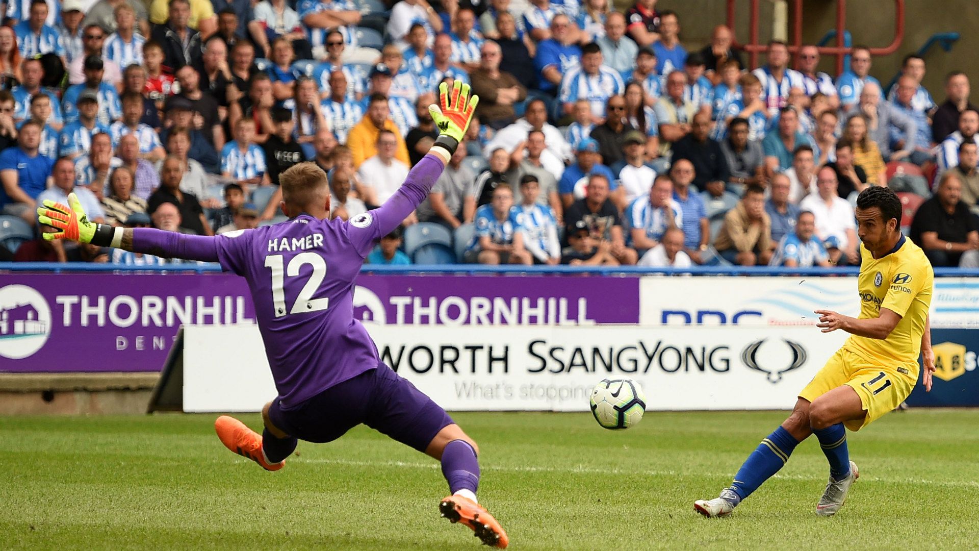 Pedro Rodriguez goal Hudderfield Town vs Chelsea Premier League 2018-19