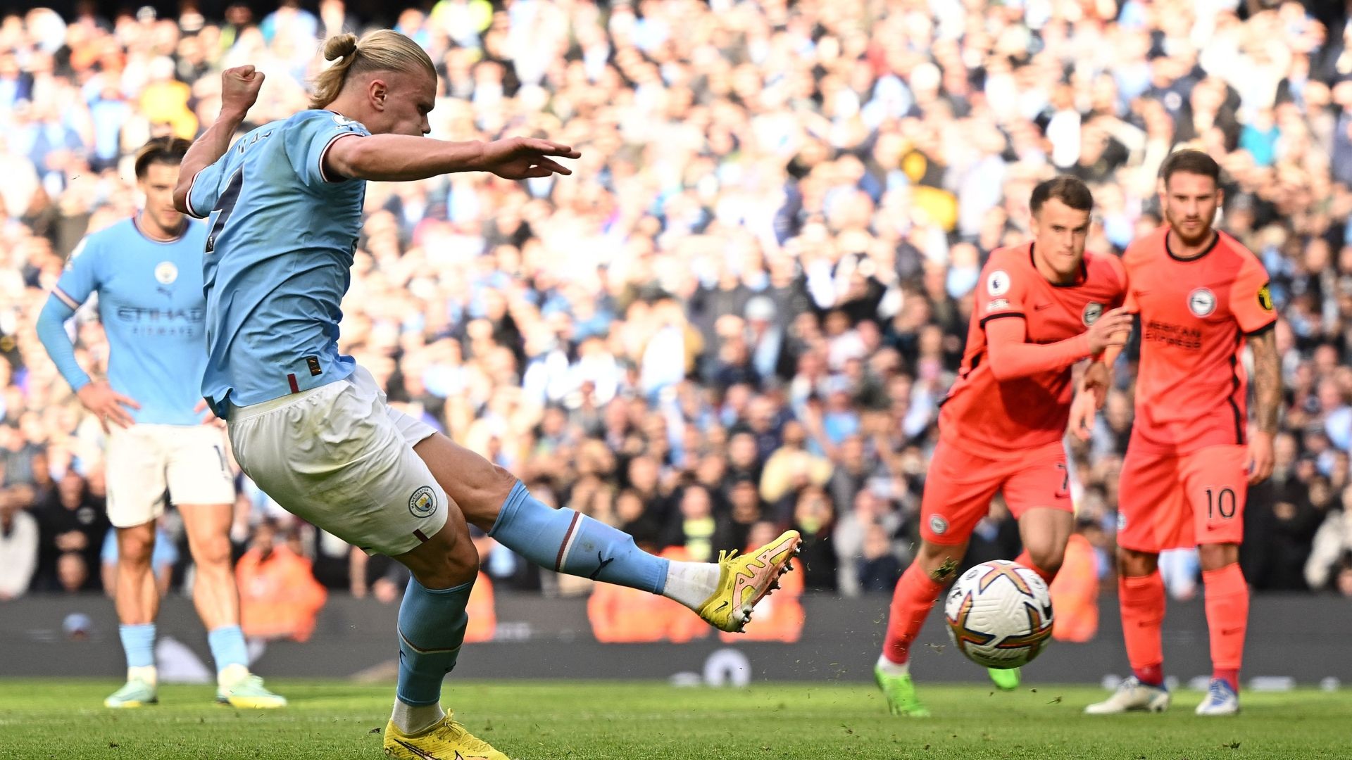 Erling Haaland Manchester City Brighton 2022-23