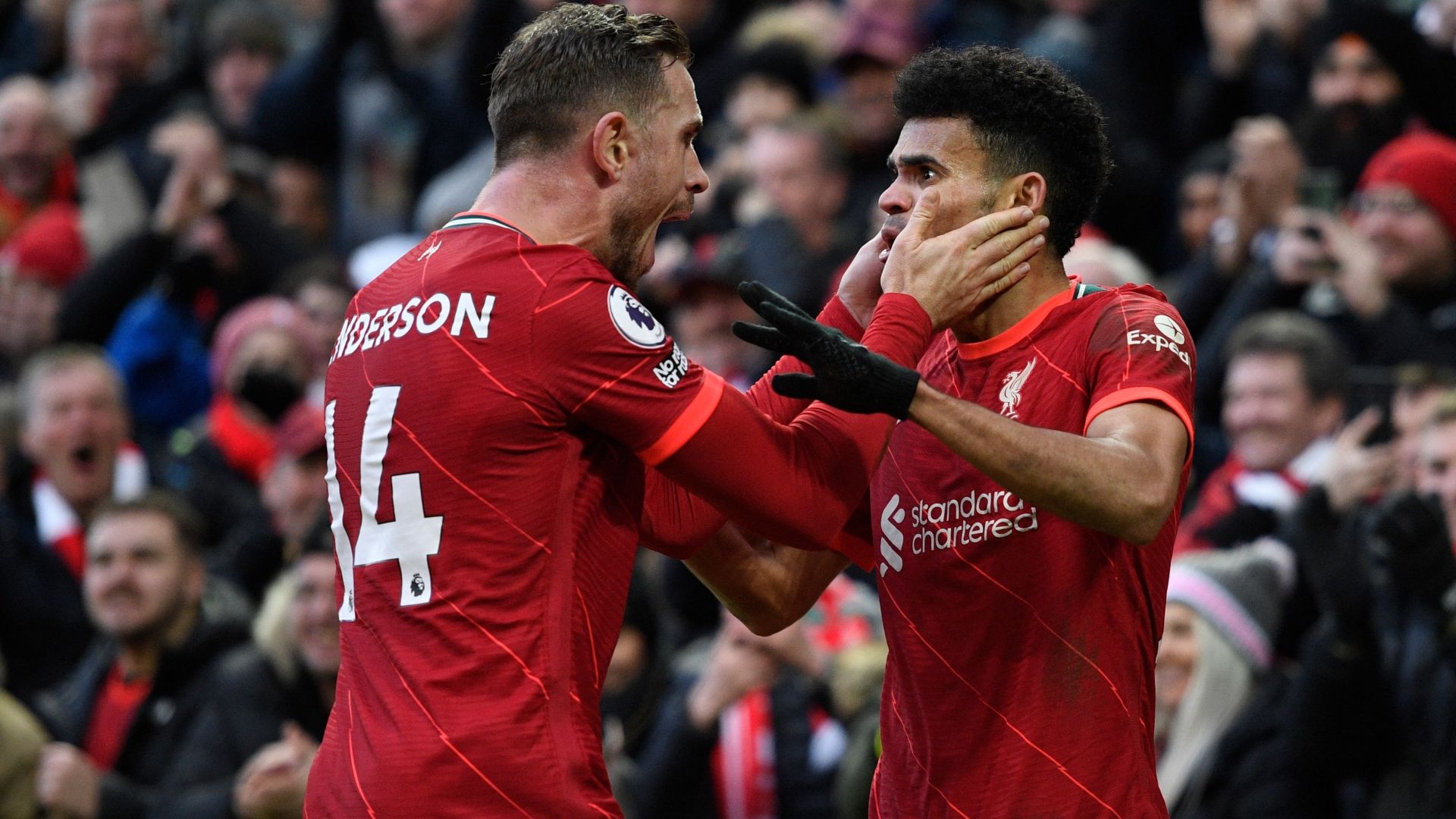 Jordan Henderson Luis Diaz 2021-22