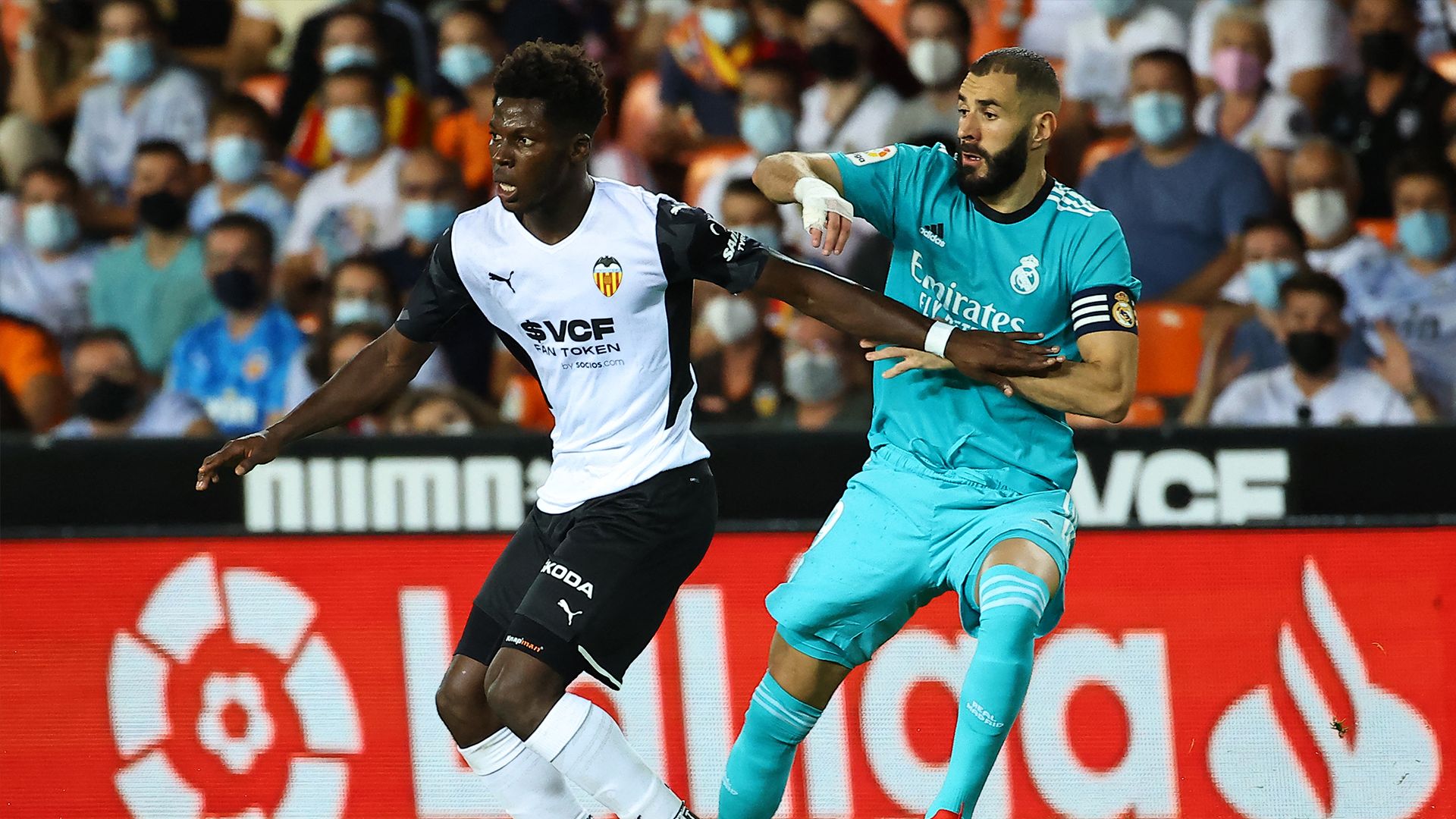 Yunus Musah Karim Benzema Valencia Real Madrid