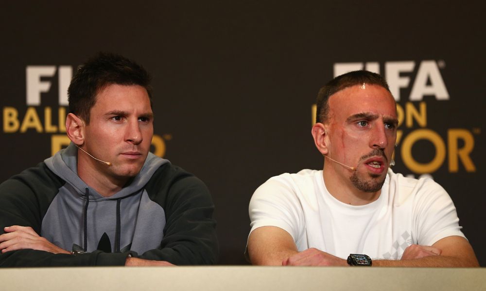 Franck Ribery Linoel Messi  FIFA Ballon d'Or Gala 2013 13012014