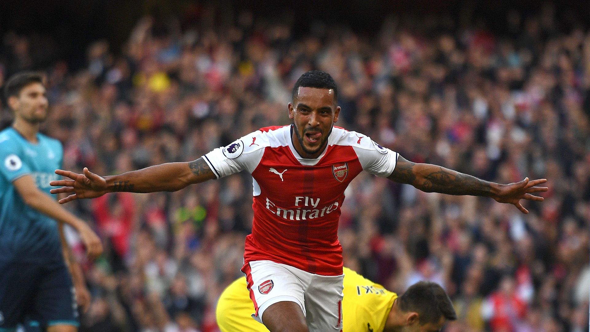 Theo Walcott Arsenal Swansea Premier League 151016