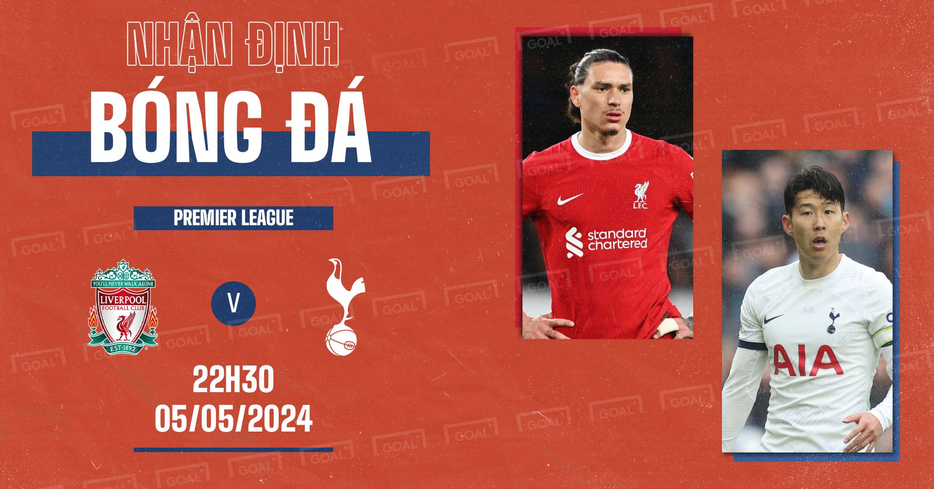 Liverpool vs Tottenham Premier League 2023-24 GFX