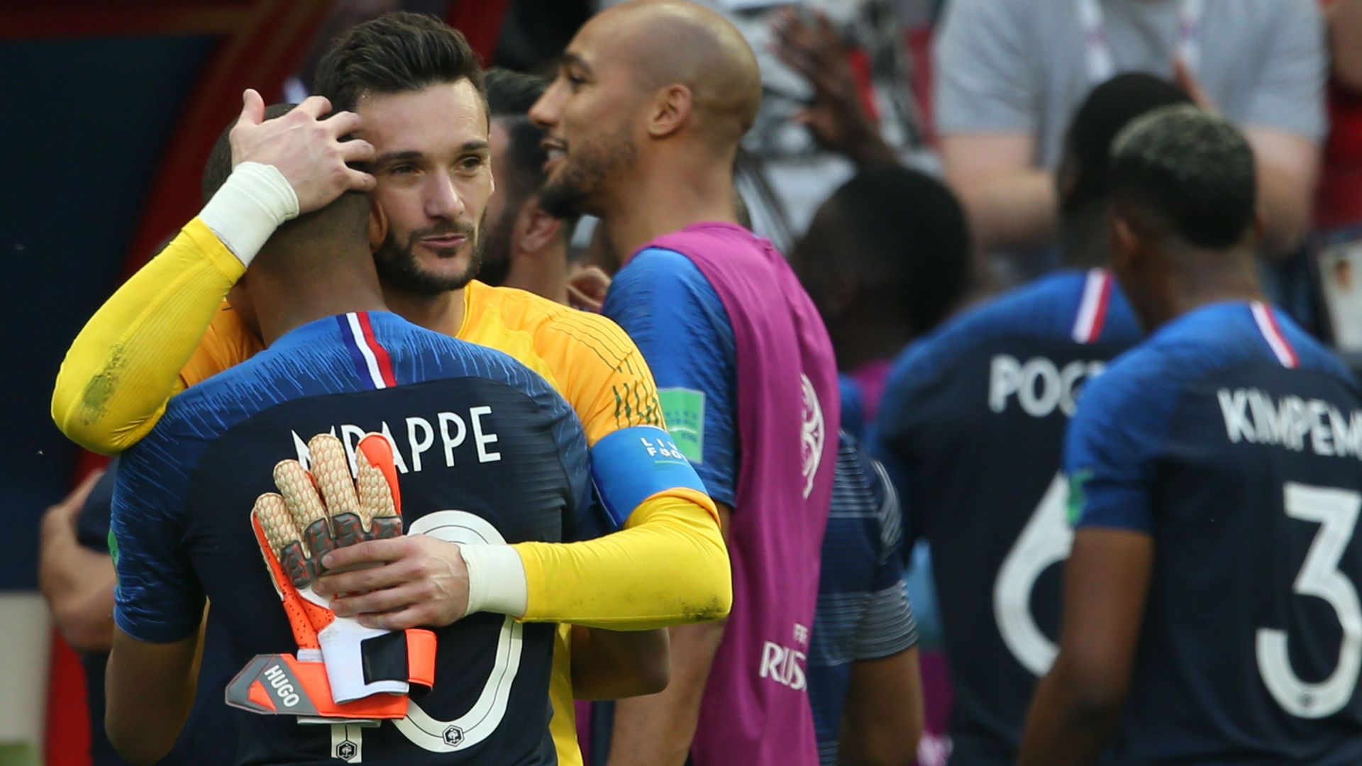 Hugo Lloris Kylian Mbappe France