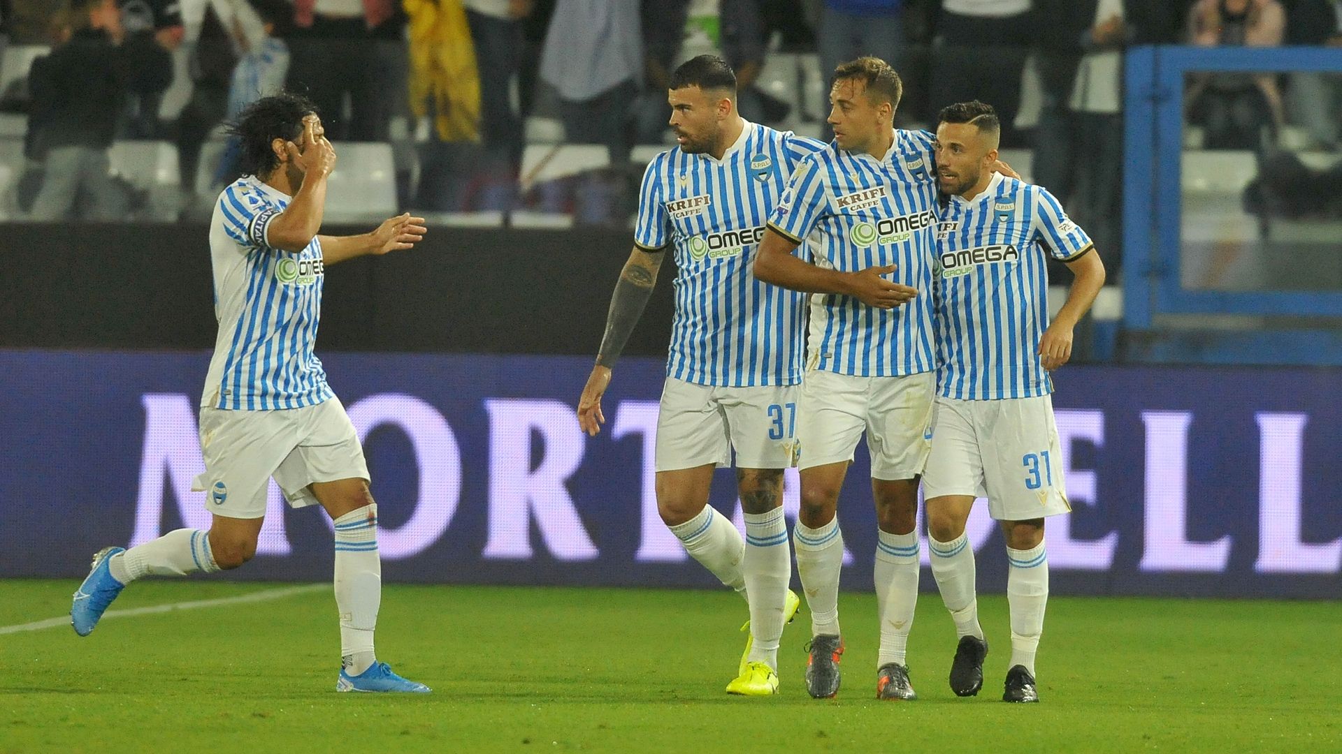 spal lecce 2019 di francesco celebration goal