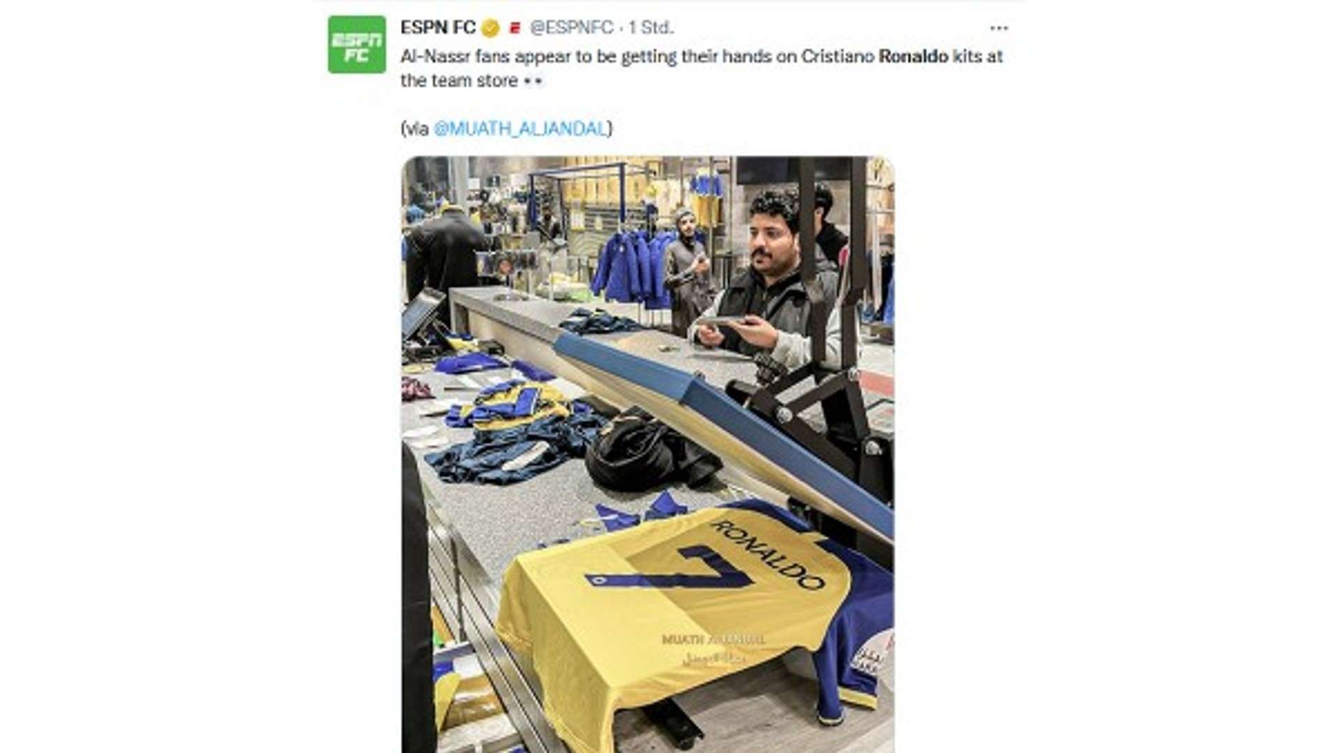 Cristiano Ronaldo Reaktionen