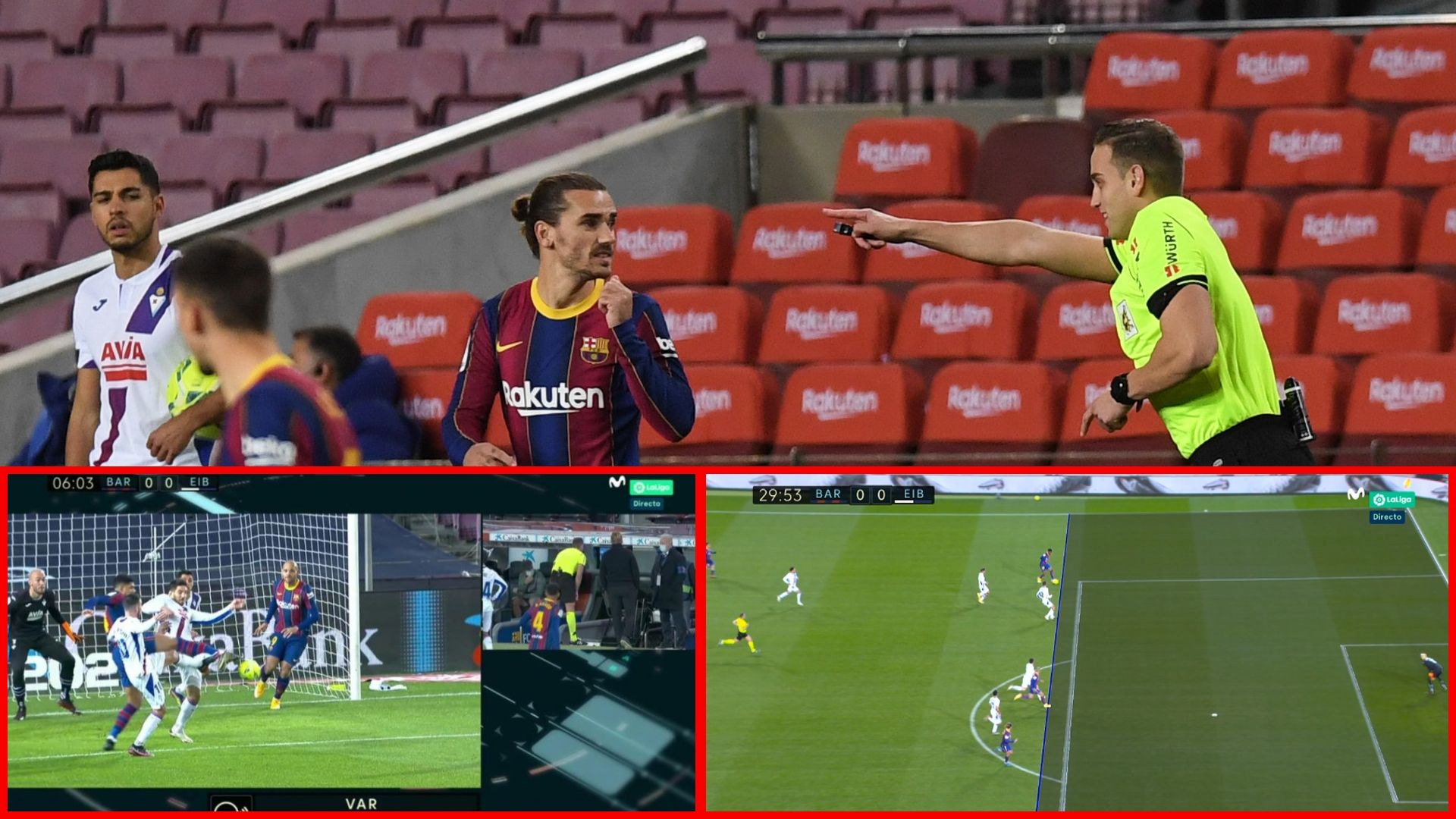 Barcelona vs. Eibar, polémica