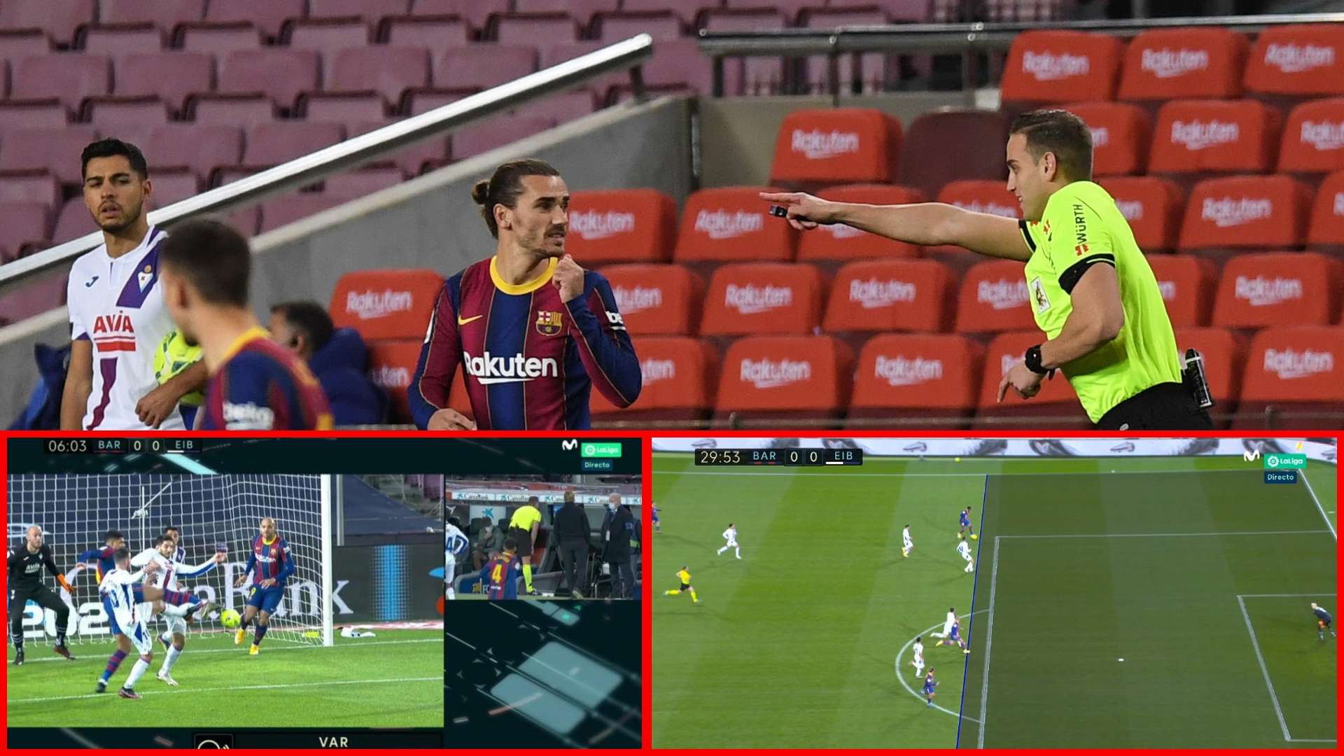 Barcelona vs. Eibar, polémica